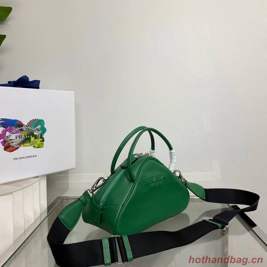 Prada Leather Triangle bag 1BB082 green