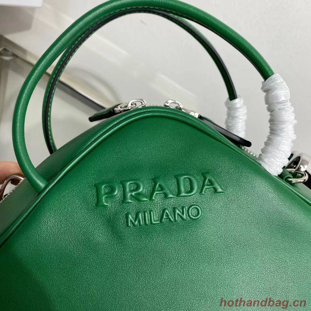 Prada Leather Triangle bag 1BB082 green