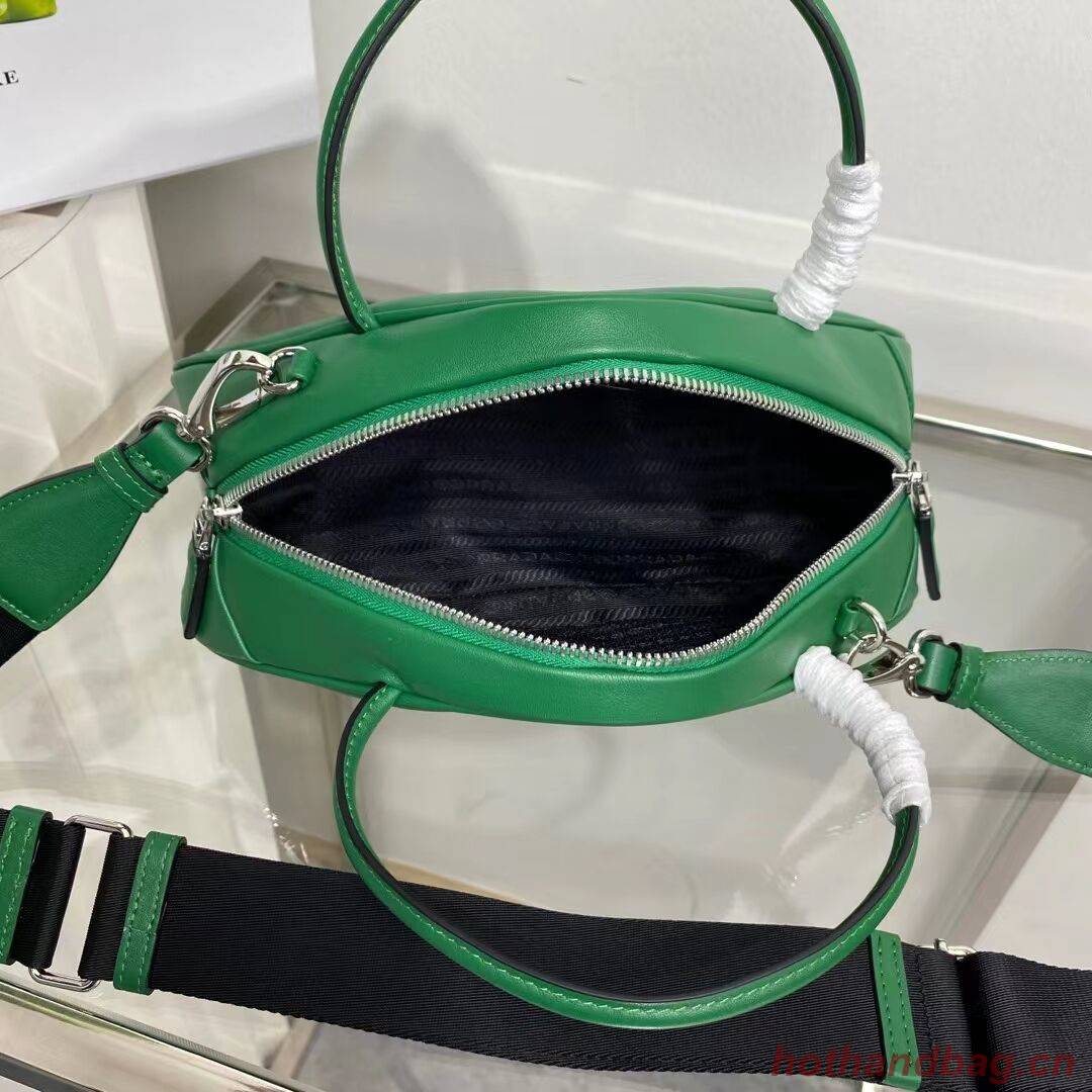 Prada Leather Triangle bag 1BB082 green