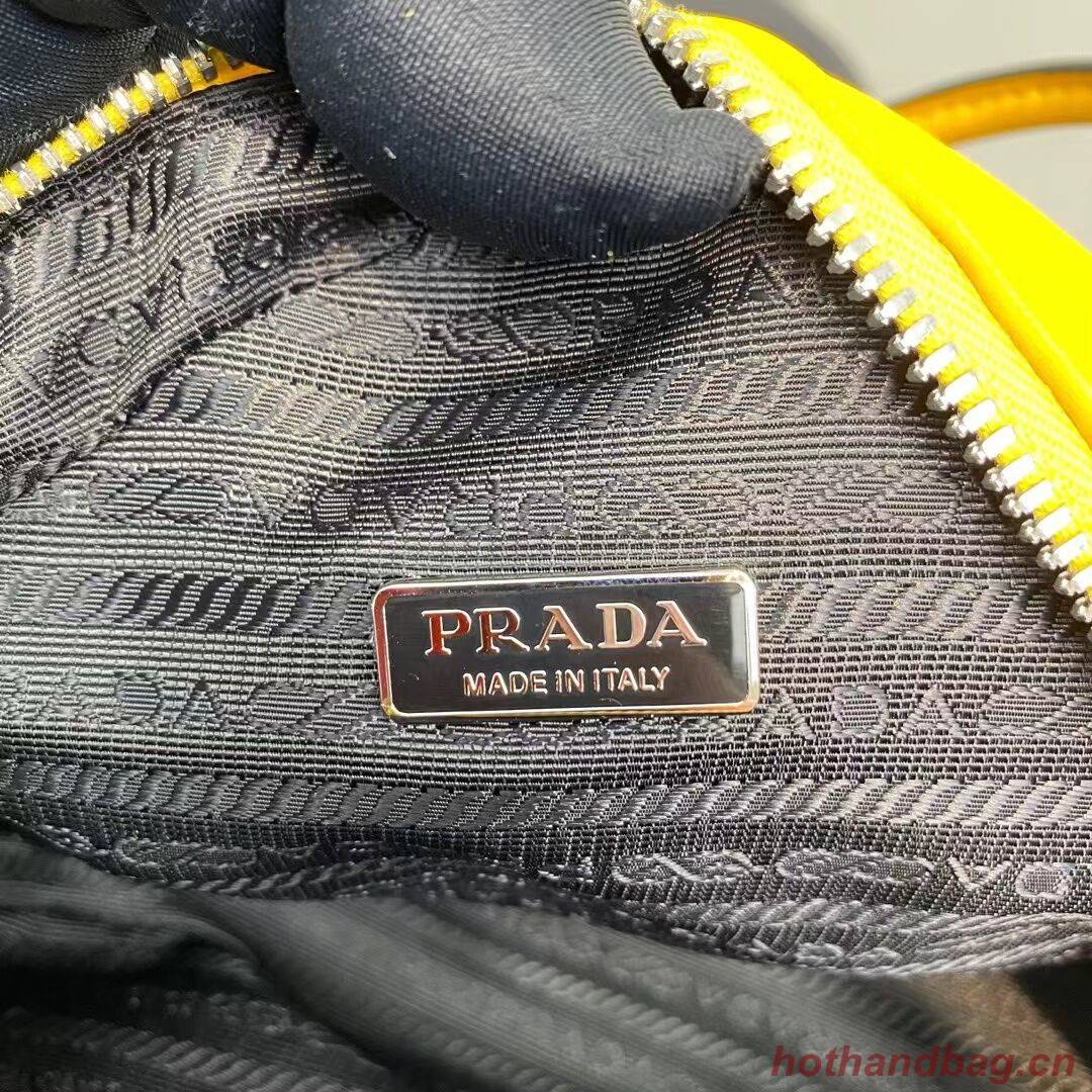 Prada Leather Triangle bag 1BB082 yellow