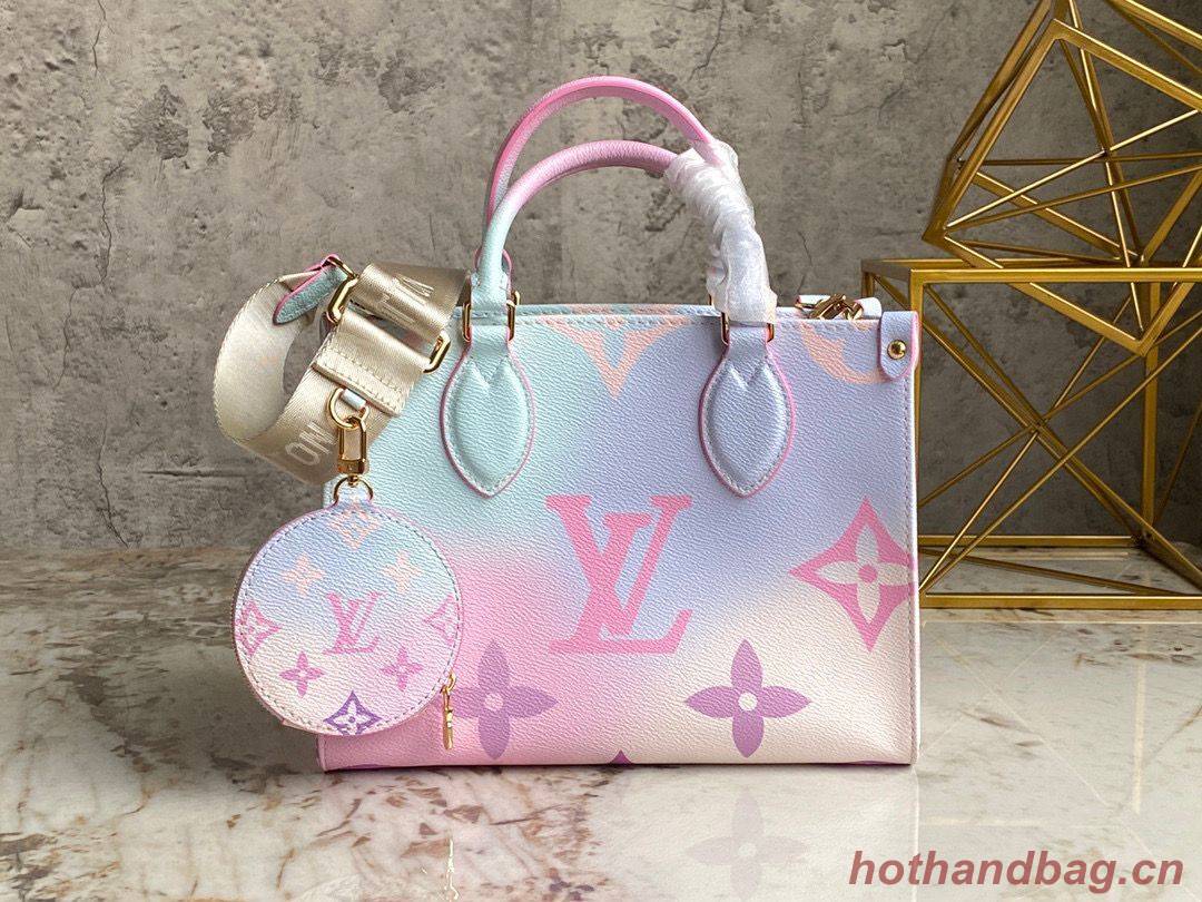 Louis Vuitton ONTHEGO Dip Dye Pastel Small M59856 Pink&Blue