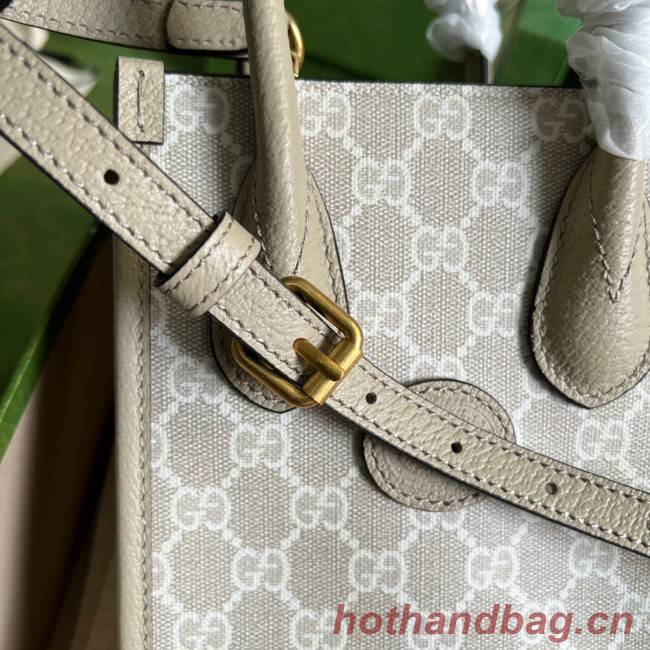 Gucci Mini tote bag with Interlocking G 671623 Beige