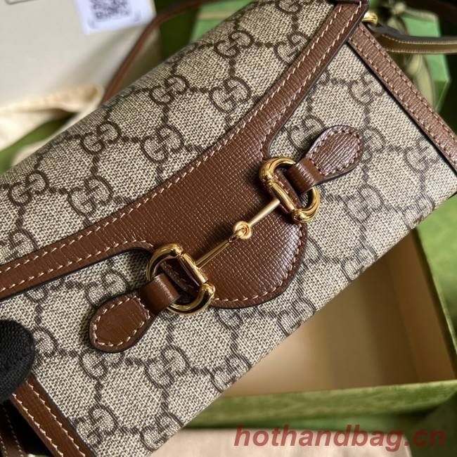 Gucci shoulder bag with Interlocking G 699296 brown