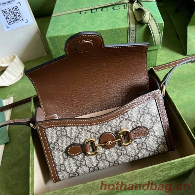 Gucci shoulder bag with Interlocking G 699296 brown