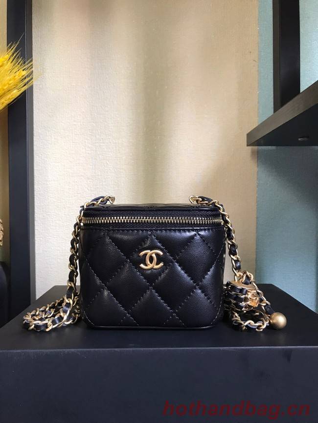 Chanel mini Shoulder Bag Lambskin & Gold-Tone Metal AP2929 black