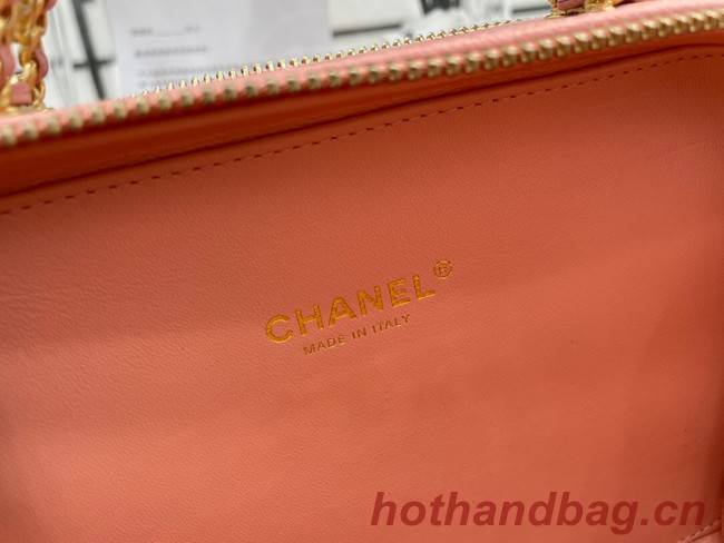 CHANEL HANDBAG Grained Calfskin&Gold-Tone Metal AP3222 pink