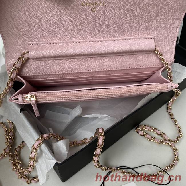 Chanel Grained Calfskin small Shoulder Bag AP2734 pink