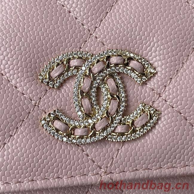 Chanel Grained Calfskin small Shoulder Bag AP2734 pink