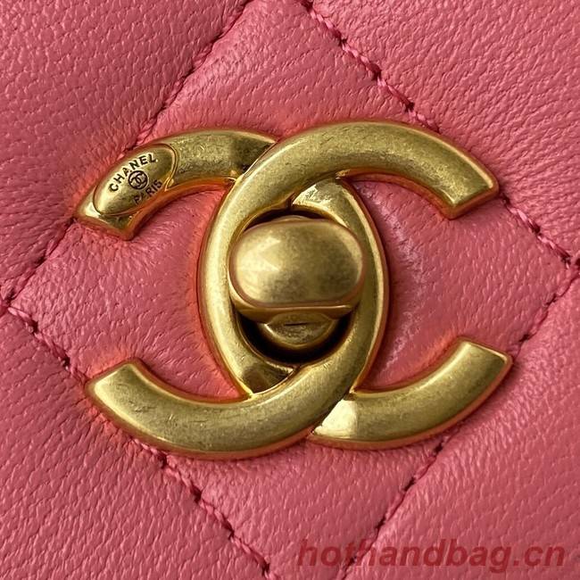 Chanel Lambskin Flap Shoulder Bag AP1450 pink