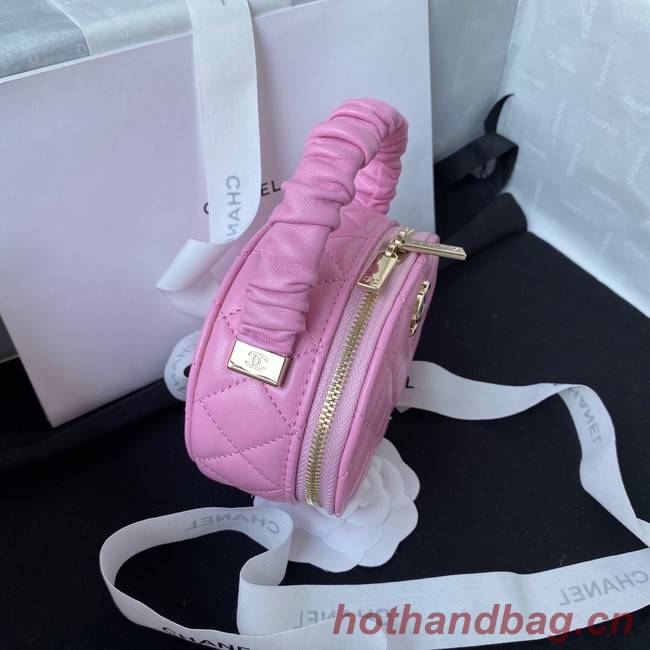 Chanel lambskin top handle bag AP27301 pink