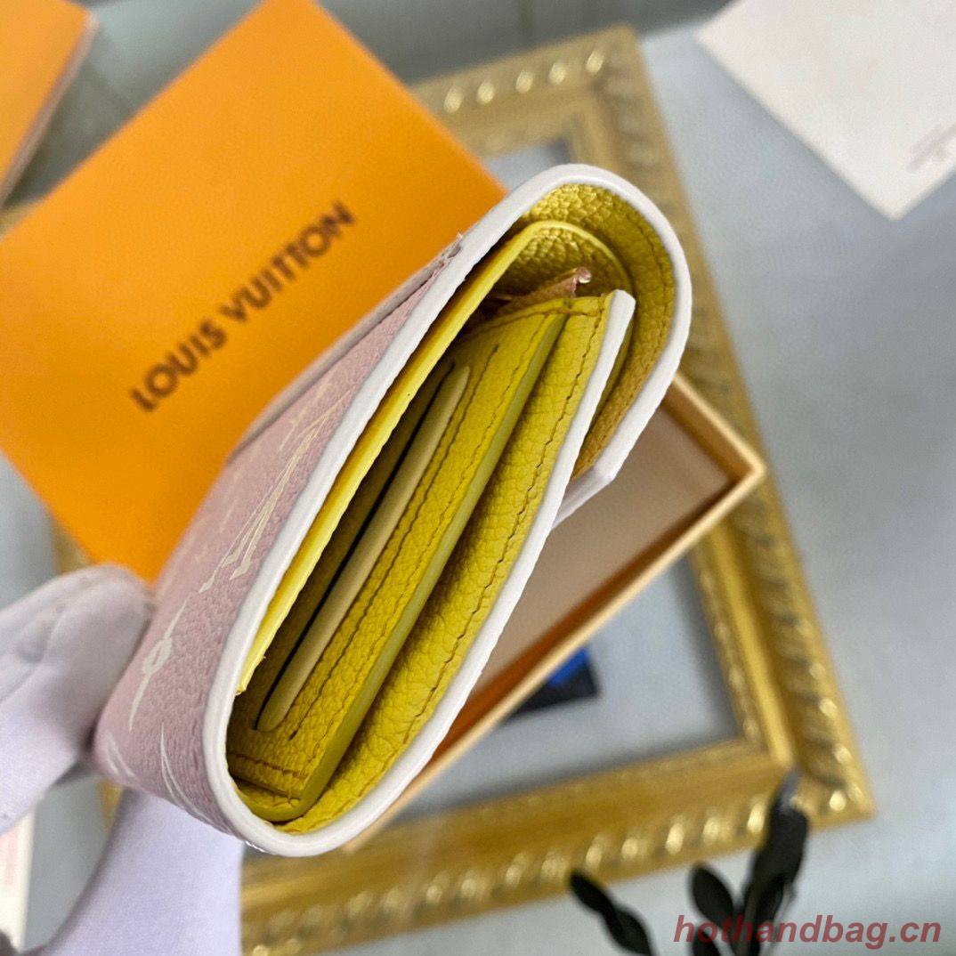 Louis Vuitton VICTORINE WALLET M81289 Pink&Yellow