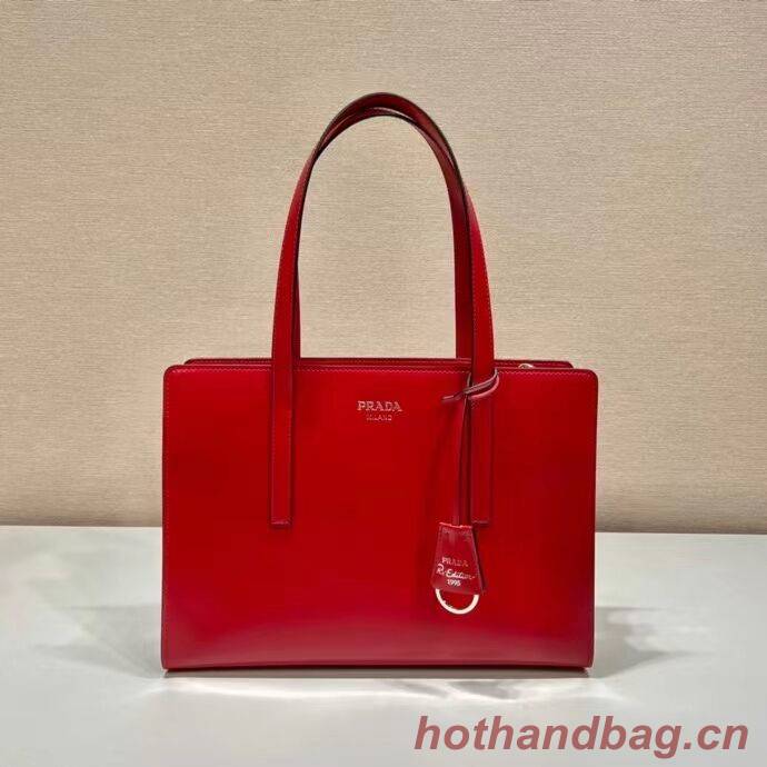 Prada Re-Edition 1995 brushed-leather medium handbag 1BA350 red