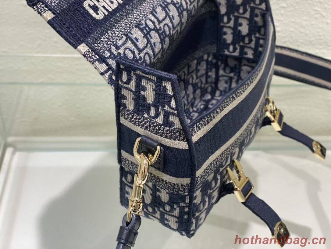 DIOR BOBBY BAG Embroidery C0803 dark blue