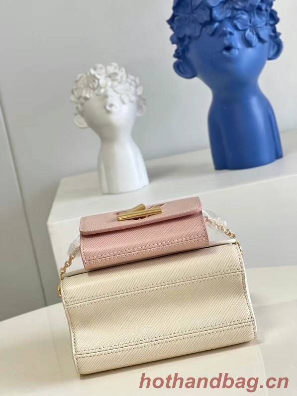 Louis Vuitton TWIST PM M59886 Taupe Brown & Pink