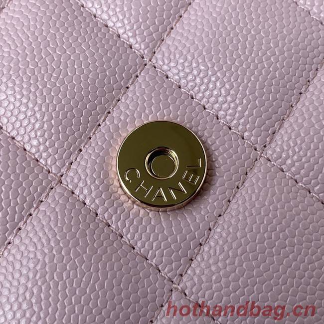 Chanel Grained Calfskin small Shoulder Bag AP33814 pink