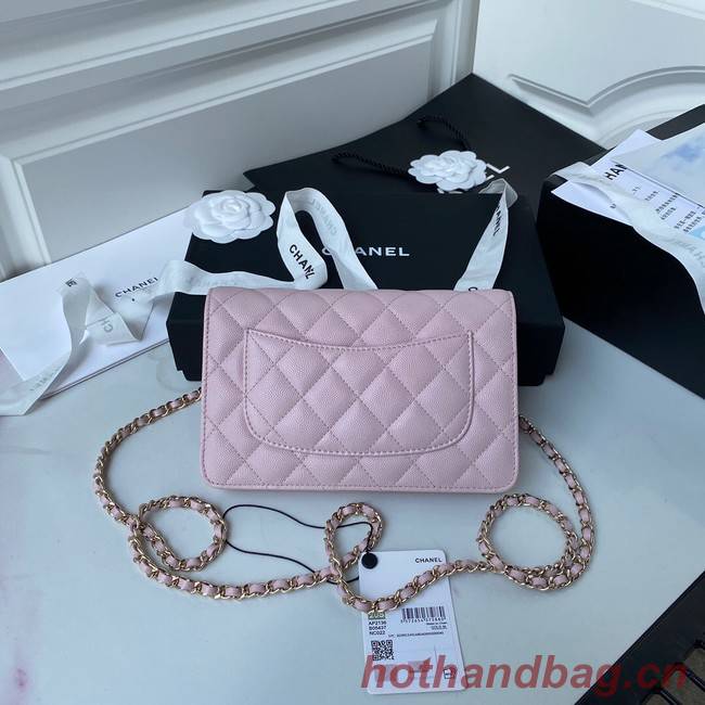 Chanel Grained Calfskin small Shoulder Bag AP33814 pink