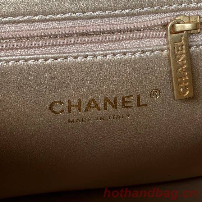 Chanel lambskin Shoulder Bag AS3242 white