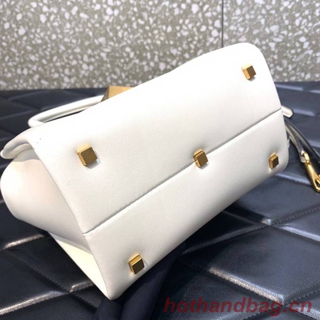 VALENTINO GARAVANI small One Stud Sheepskin tote Bag XW0B0K59 white