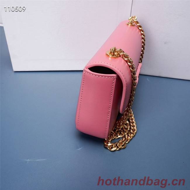 Celine CHAIN SHOULDER BAG TRIOMPHE IN SHINY CALFSKIN 199243 PINK