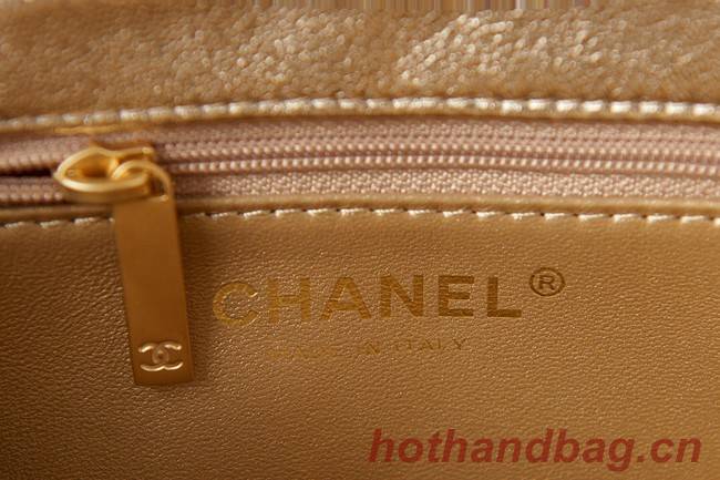 Chanel lambskin Shoulder Bag AS3240 gold