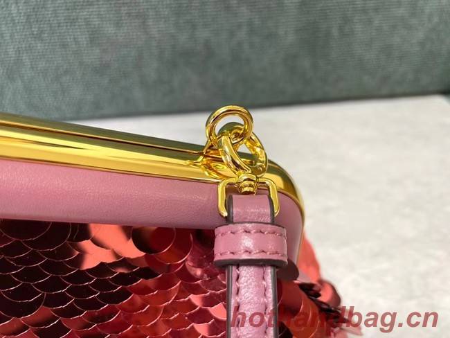 Fendi First Small sequinned bag 8BP129 red