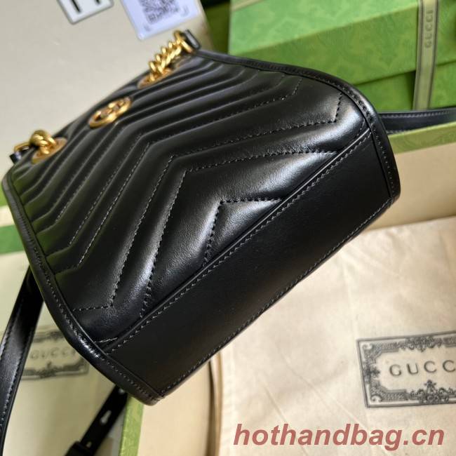 Gucci GG Marmont matelasse mini bag 696123 black