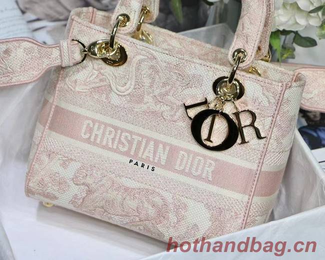 Dior MEDIUM LADY D-LITE BAG Embroidered M0565-16