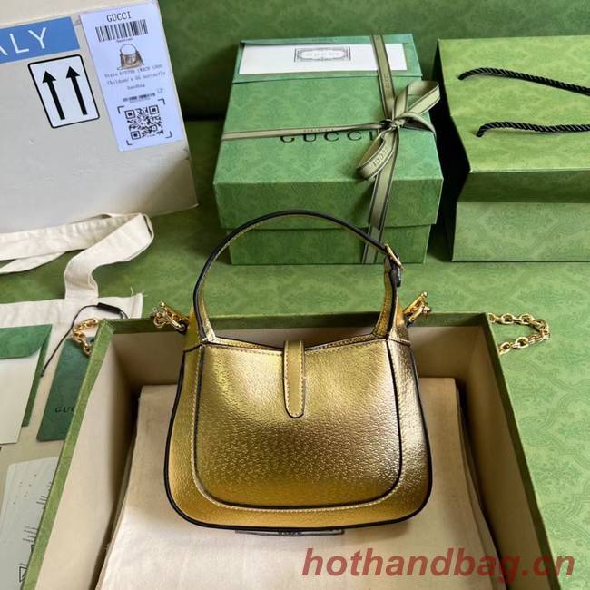 Gucci Jackie 1961 lame mini bag 675799 gold