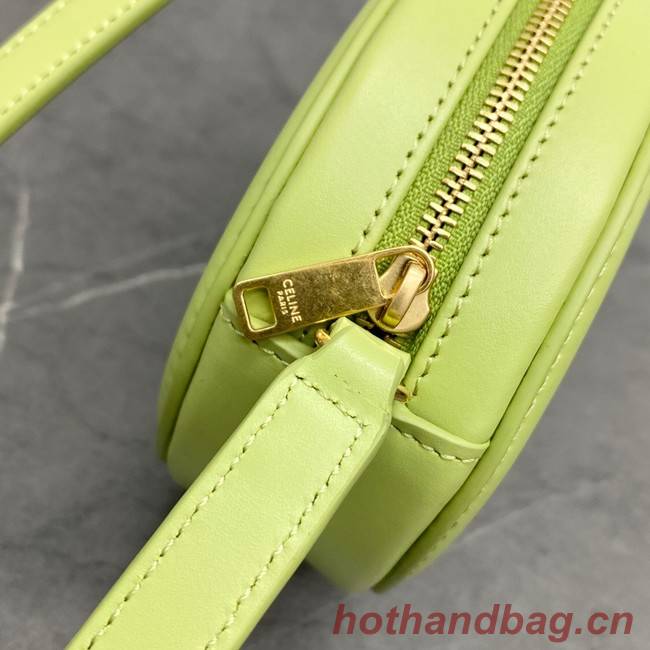 Celine OVAL BAG CUIR TRIOMPHE IN SMOOTH CALFSKIN 198603 green