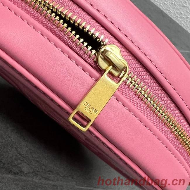 Celine OVAL BAG CUIR TRIOMPHE IN SMOOTH CALFSKIN 198603 pink