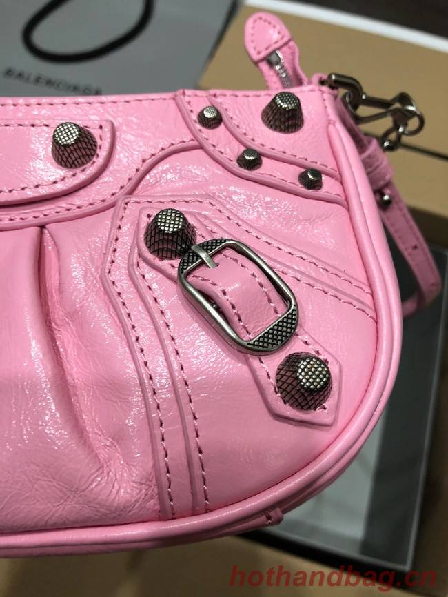 Balenciaga LE CAGOLE MINI PURSE WITH CHAIN 6958141 pink