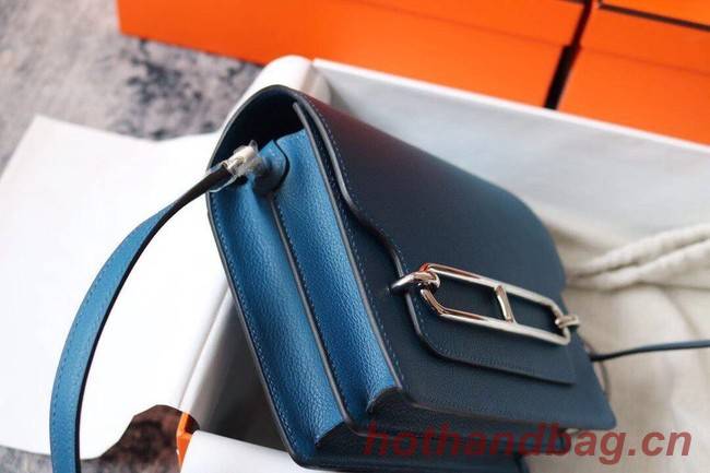 Hermes Roulis 19cm Evercolor 9D H9003 blue&Silver