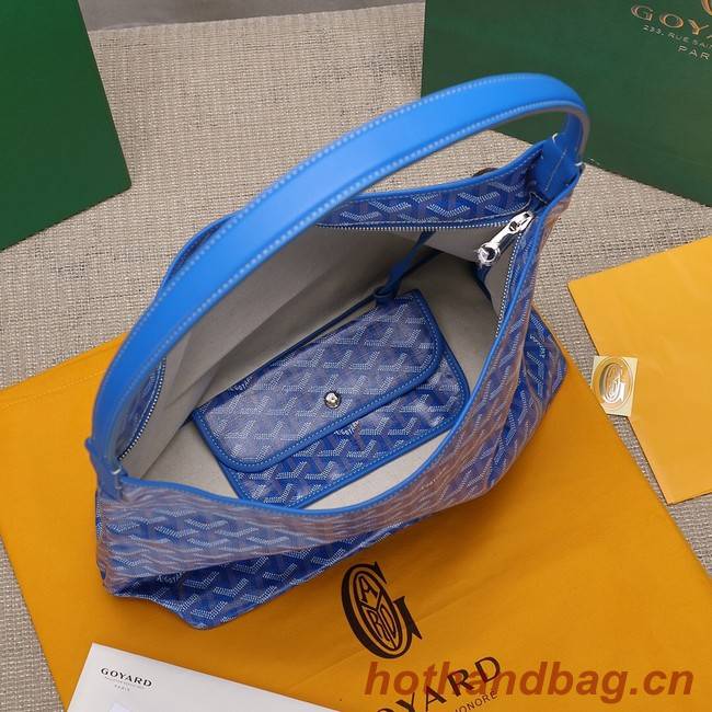 Goyard Calfskin Leather hobo bag G9983 blue