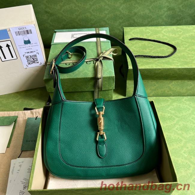 Gucci Jackie 1961 small natural grain bag 636709 Emerald green 