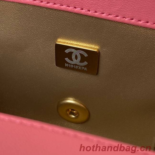 Chanel MINI Flap Bag Original Sheepskin Leather AS1786 pink