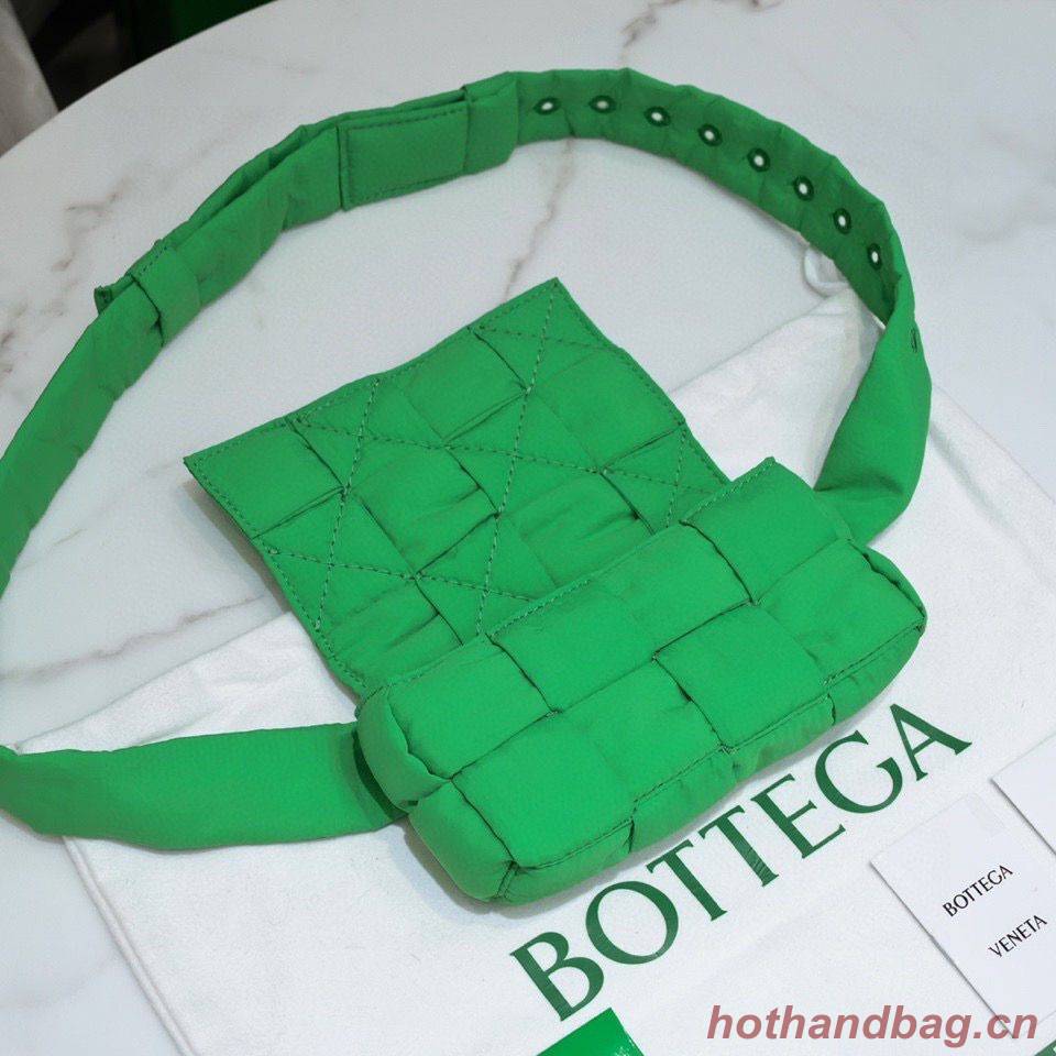 Bottega Veneta CASSETTE Mini Nylon belt bag 8952 Green