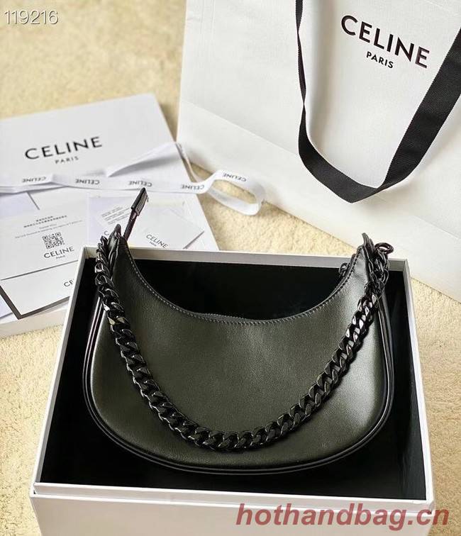 Celine MEDIUM AVA CHAIN IN SMOOTH CALFSKIN 199583 BLACK