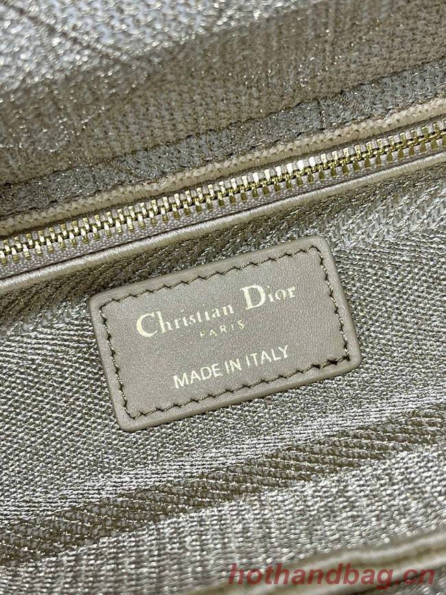 MEDIUM LADY DIOR BAG M0565O light gray