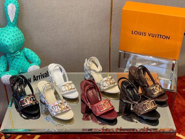 Louis Vuitton Shoes LVS00052 Heel 7.5CM