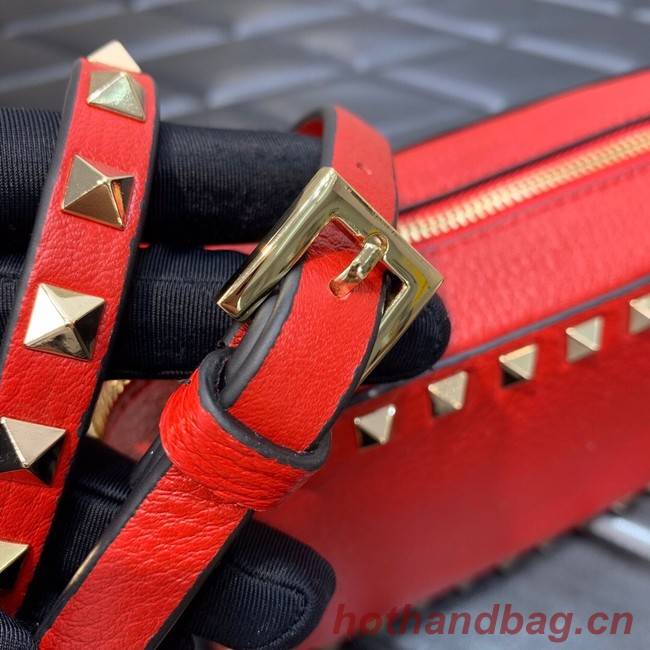 VALENTINO GARAVANI Calf leather bag 7719 red