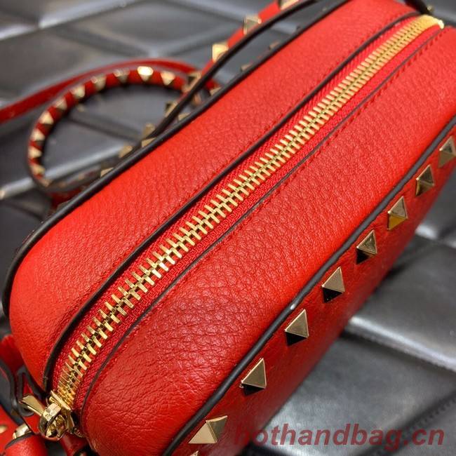 VALENTINO GARAVANI Calf leather bag 7719 red