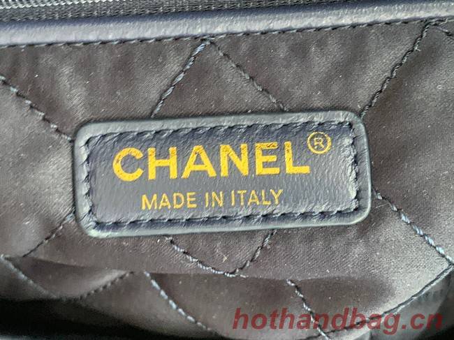 CHANEL 22 HANDBAG Denim AS3262 blue&white