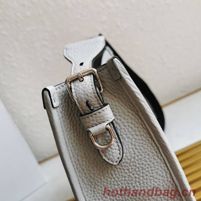 Prada Leather bag with shoulder strap 1BC073 gray