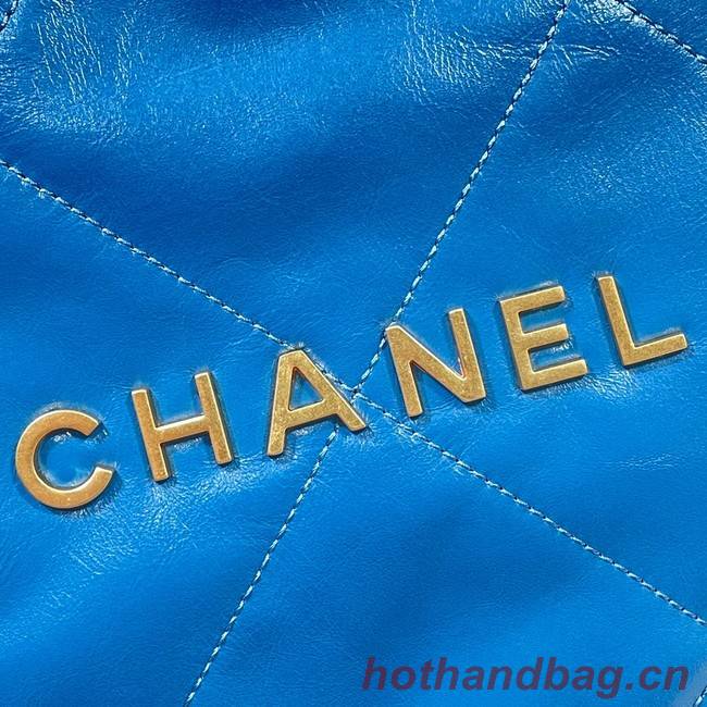 CHANEL 22 HANDBAG AS3260 blue