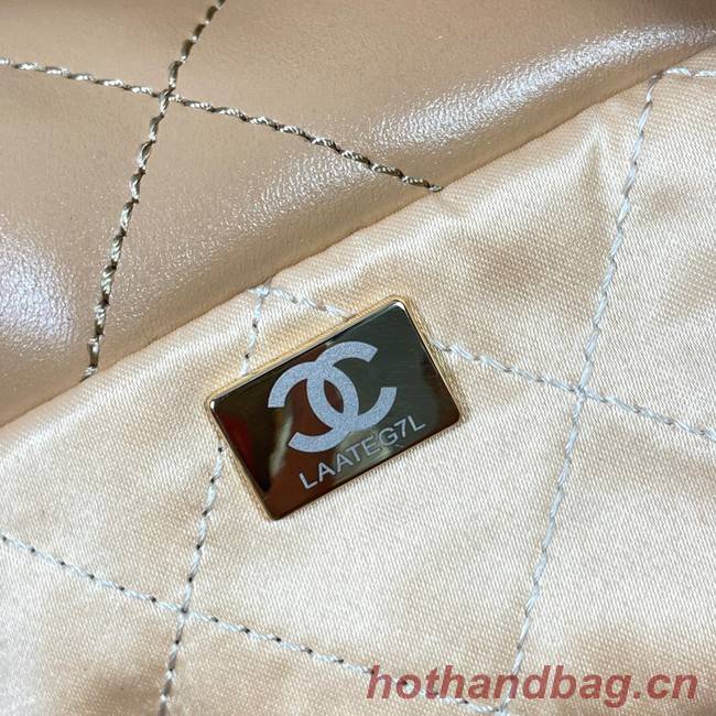 CHANEL 22 HANDBAG AS3262 apricot