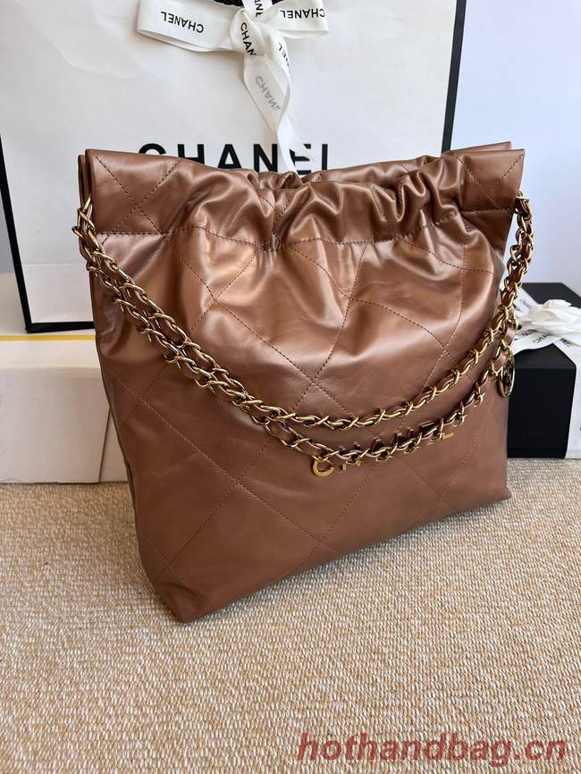 CHANEL 22 HANDBAG AS3260 brown