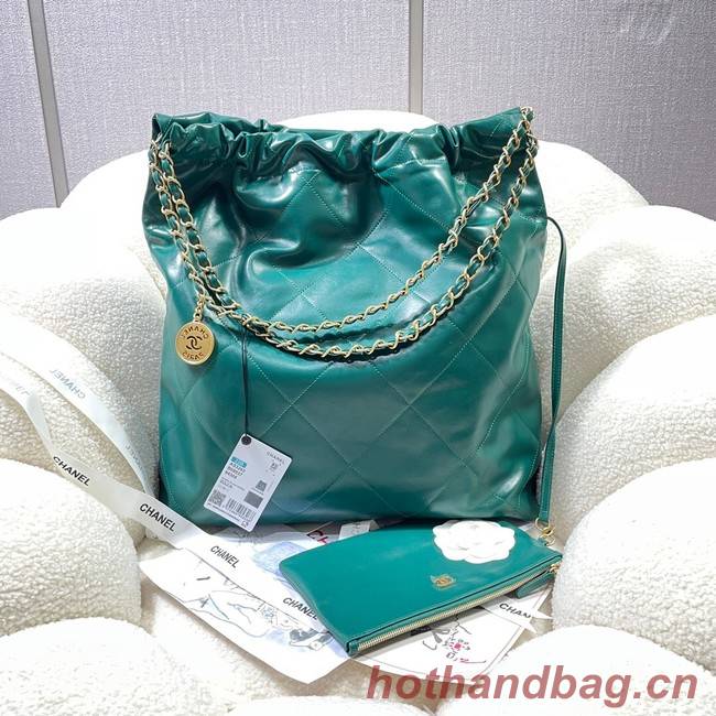 CHANEL 22 HANDBAG AS3262 green