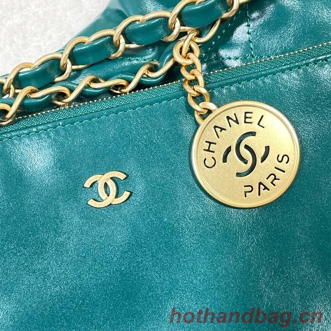 CHANEL 22 HANDBAG AS3262 green