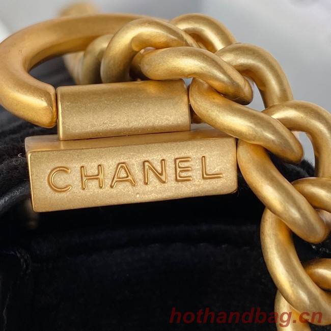 SMALL BOY CHANEL MESSENGER BAG AS3350 black