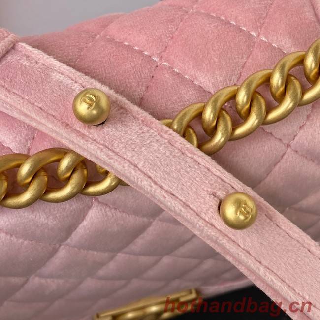 SMALL BOY CHANEL MESSENGER BAG AS3350 pink